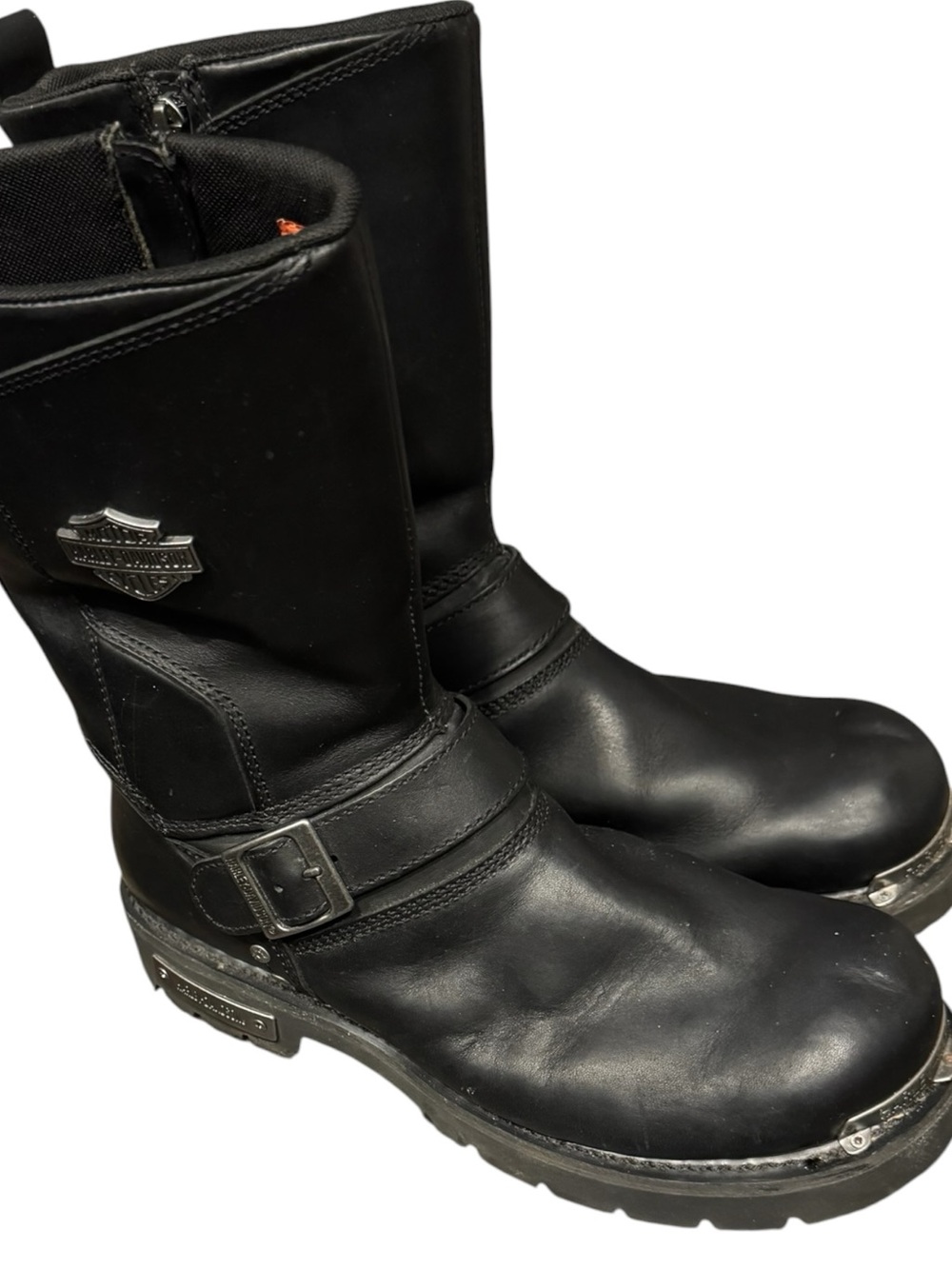 Harley-Davidson Black Leather Engineer Motorcycle Boots Size 10.5